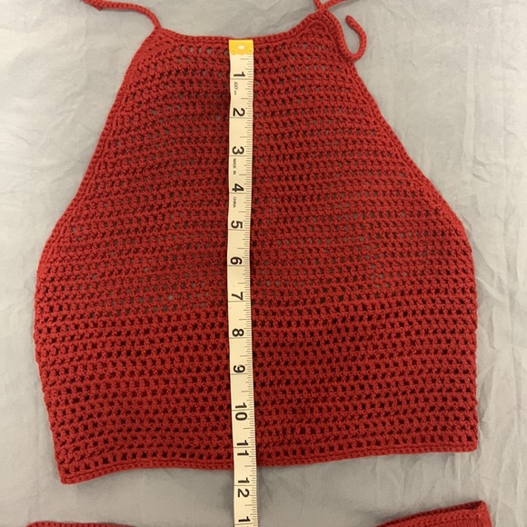 HAND KNITTED SET TOP AND SKIRT - XS - Picture 15 of 17